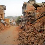 The main road through Chautara - the district centre of Sindhupalchowk